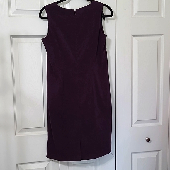 Helene Blake Deep Purple Dress & Blazer Jacket Set, 6 Petite, soft fabric, EUC - Picture 5 of 9